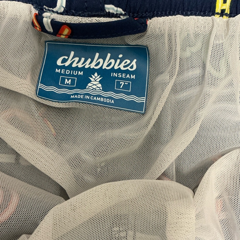 Chubbies The Neon Lights 7” Inseam Stretch Swim Trunks Men’s Size Medium - Picture 7 of 9